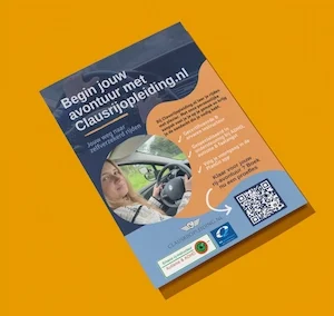 Promotieflyer | Claus Rijopleiding
